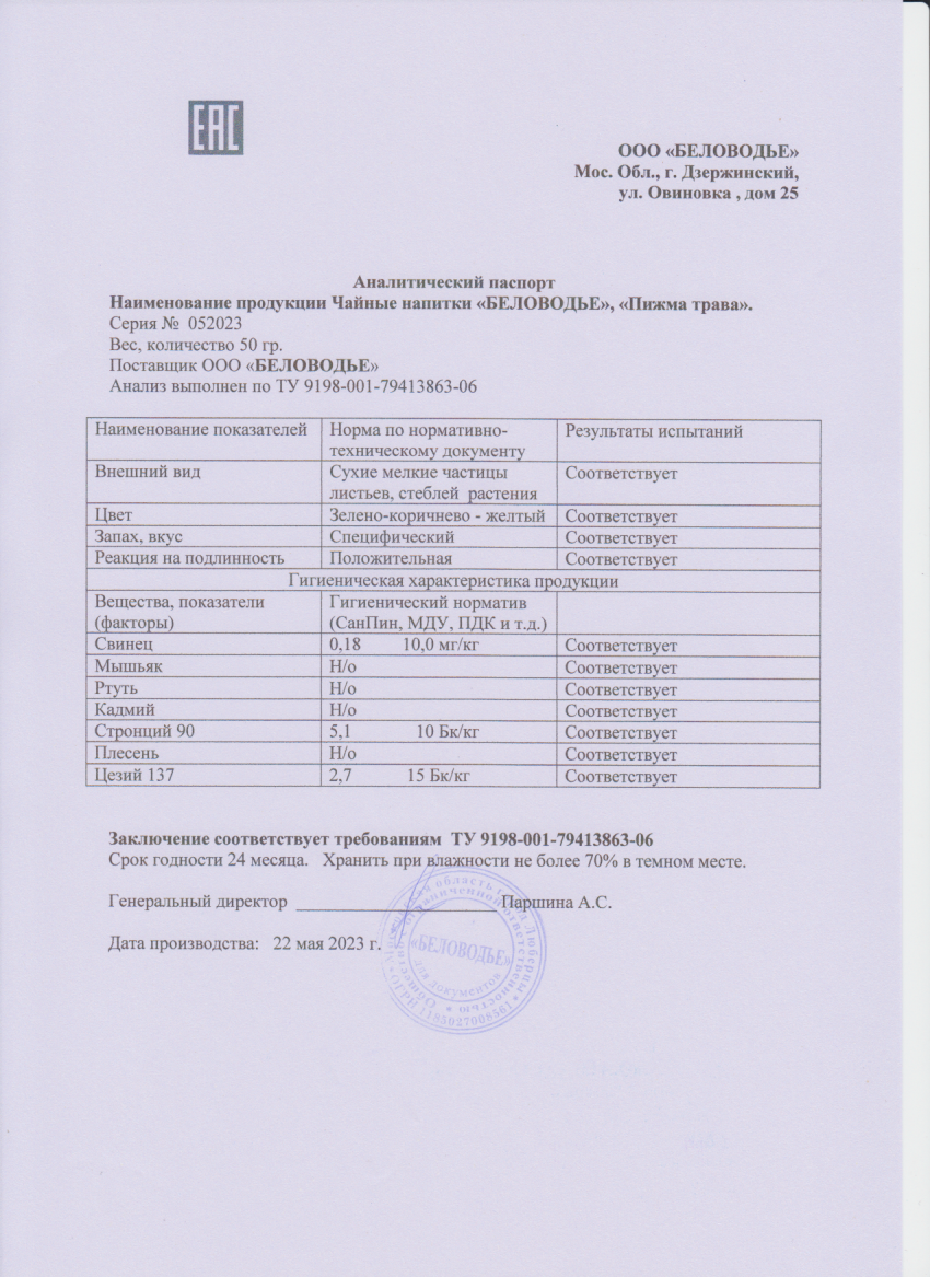 Паспорт №052023